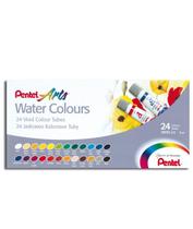 Tinta Aquarela Water Colours 24 Cores Pintura Artística Pentel Arts