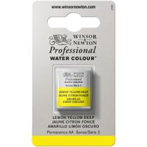 Tinta Aquarela Winsor & Newton Pastilha S2 Lemon Yellow Deep Tinta Aquarela Winsor & Newton Pastilha S2 Lemon Yellow Deep