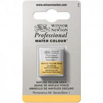 Tinta Aquarela Winsor & Newton Profissional Pastilha S1 425 Naples Yellow Deep