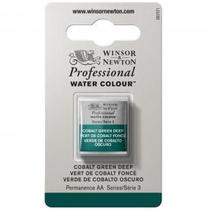 Tinta Aquarela Winsor & Newton Profissional Pastilha S3 185 Cobalt Green Deep