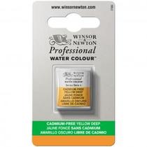 Tinta Aquarela Winsor & Newton Profissional Pastilha S4 891 Cadmium-Free Yellow Deep