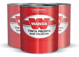 Tinta Automotiva Branco Perolizado Poliéster 900ml - Wanda Tinta Automotiva Branco Perolizado Poliéster 900ml - Wanda