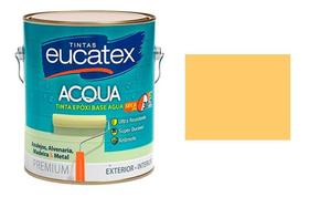 Tinta Azulejo Amarelo Canario Eucatex Base Agua 3,6lt Brilhante