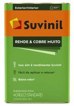 Tinta Baixo Odor Suvinil Rende Cobre Muito Fosco 18L 5 Cores