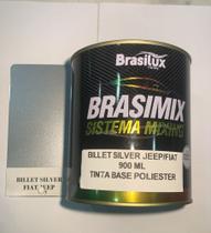 Tinta base poliester billet silver jeep fiat 900ml