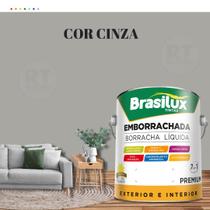 Tinta Borracha Líquida Cinza 3.2l Premium Brasilux