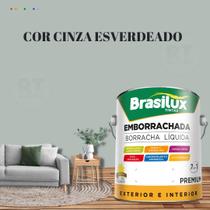 Tinta Borracha Líquida Cinza 3.2l Premium Brasilux