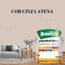 Tinta Borracha Líquida Cinza 3.2l Premium Brasilux