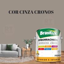 Tinta Borracha Líquida Cinza 3.2l Premium Brasilux