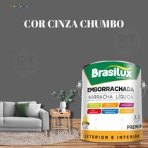 Tinta Borracha Líquida Cinza 3.2l Premium Brasilux Tinta Borracha Líquida Cinza 3.2l Premium Brasilux