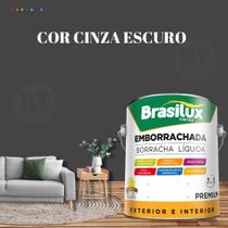 Tinta Borracha Líquida Cinza 3.2l Premium Brasilux