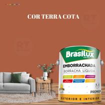 Tinta Borracha Líquida Cor Laranja Para Parede 3,2l Acrílica Lavável Antimofo.