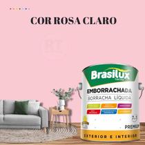 Tinta Borracha Líquida Cor Rosa Para Parede 3,2l Acrílica Base De Água Lavável Antimofo.