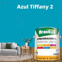 Tinta Borracha Líquida Cor Tiffany Para Parede 3,2L Acrílica Lavável Antimofo.