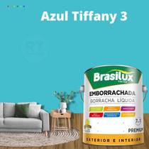 Tinta Borracha Líquida Cor Tiffany Para Parede 3,2L Acrílica Lavável Antimofo.