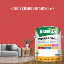 Tinta Borracha Líquida Cor Vermelho Para Parede 3,2l Acrílica Lavável Antimofo.