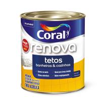 Tinta Branca Chega De Mofo Para Tetos Banheiro E Cozinha 900ml Coral Tinta Branca Chega De Mofo Para Tetos Banheiro E Cozinha 900ml Coral