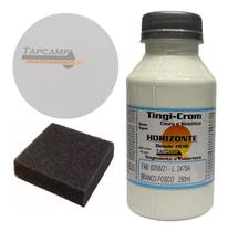 Tinta branco fosco para banco couro e sintéticos base agua 250 ml - TINGICROM