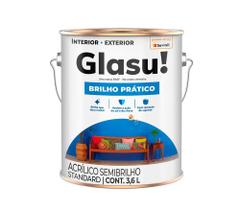Tinta Branco Neve Brilho Prático Glasu 3,6L