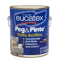 Tinta Branco Neve para parede Peg&Pinte 3,6 Litros Eucatex Tinta Branco Neve para parede Peg&Pinte 3,6 Litros Eucatex