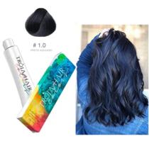 Tinta Cabelo Coloração Troia 1.0 Preto Azulado