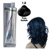 Tinta Cabelo Preto Azulado Coloração 1.0