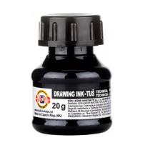 Tinta Caligrafia Drawing Ink 20gr Koh-i-noor Preto