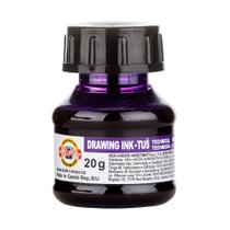 Tinta Caligrafia Drawing Ink 20gr Koh-i-noor Violeta