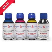 Tinta Canon GI-11 p/ G3160 G2160 Compatível Kit 4 Cores 400 ML