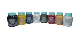 Tinta Chalk Paint 100 mL Toque Sedoso Acrilex - Kit 8 Cores