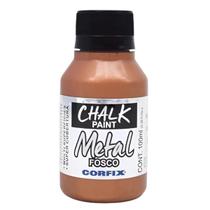 Tinta Chalk Paint Metálica Fosca Corfix 100ml - 23111