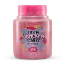 Tinta Cintilante 100ml Rosa Antigo 828 Acrilex