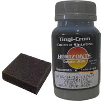 Tinta cinza semi brilho para sapato bolsa banco couro e sintéticos 100ml - TING CROM