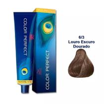 Tinta color perfect 6/3 lr escuro dourado wella 60ml Tinta color perfect 6/3 lr escuro dourado wella 60ml