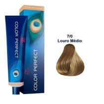 Tinta color perfect 7/0 lr medio wella 60ml