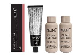 Tinta Coloração Keune 6.5 Louro Esc Mogn + 2 Developer 20vol