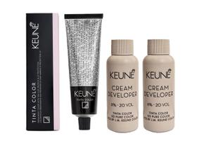 Tinta Coloração Keune 7.2 Louro Med Péro + 2 Developer 20vol