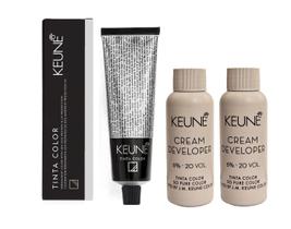 Tinta Coloração Keune 7 Louro Médio + 2 Developer 20vol