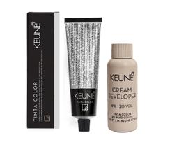 Tinta Coloração Keune 7 Louro Médio + Developer 20vol