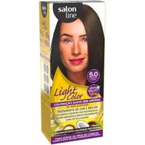 Tinta Coloração Light Color 5.0 Castanho Claro Salon Line