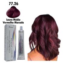 Tinta Coloração Louro Médio Vermelho Marsala Coloração 77.26 60g