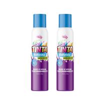 Tinta Colorida Temporaria Aeroflex Azul Neon 150ml - 2un - My Party