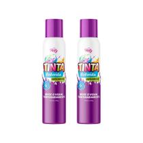 Tinta Colorida Temporaria Aeroflex Violeta Neon 150Ml - 2Un