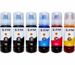 Tinta Compatível Epson L3210 L3250 L3150 L3110 L1250 L5590 L5290 L5190 T544 Kit 6x70ml