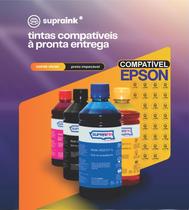 Tinta Compatível Epson L3250 L3210 L3150 L3110 L1250 L5290 L5190 4 Frascos 500ml 544 - Supraink Tinta Compatível Epson L3250 L3210 L3150 L3110 L1250 L5290 L5190 4 Frascos 500ml 544 - Supraink