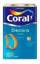 Tinta Coral Acrílica Premium Decora Seda Acetinad Branco 18l