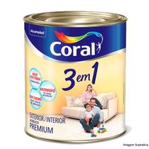 Tinta Coral Acrílica Premium Fosco 3 Em 1 Branco 3,6 Litros