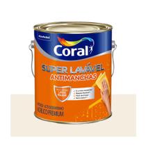 Tinta Coral Acrílica Super Lavável Eggshell Branco 3,6 Litros