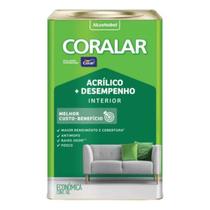 Tinta Coral Coralar Antimofo Fosco Interior Acrílico Camurça 18L Tinta Coral Coralar Antimofo Fosco Interior Acrílico Camurça 18L