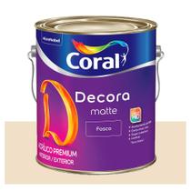 Tinta Coral Decora Acrílica Premium Fosca Palha 3,6 Litros